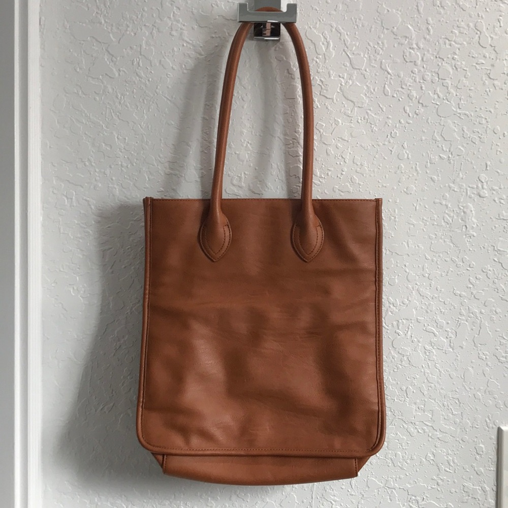 JCrew tote bag faux leather